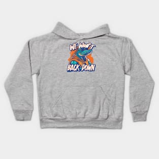 Retro We Won't Back Down // Blue and Orange Gator Gameday B Kids Hoodie